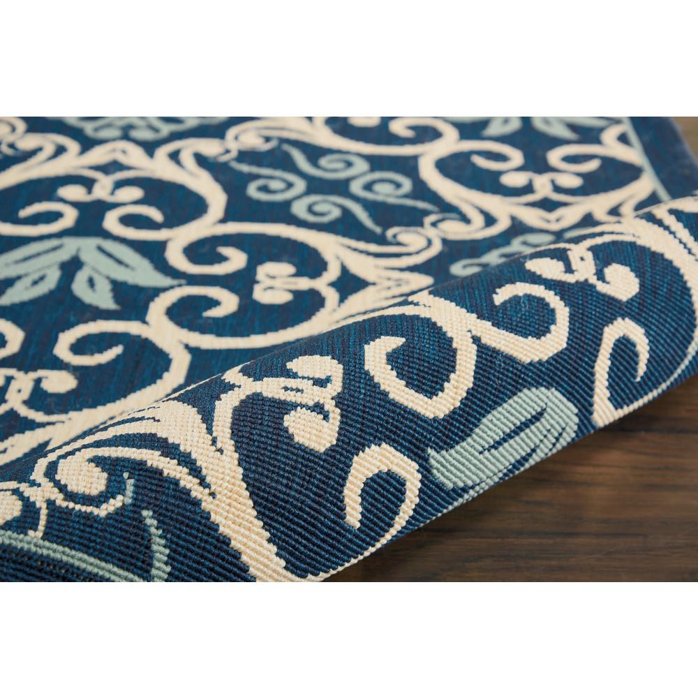 Nourison Caribbean Runner Area Rug, Navy, 2'3" x 3', CRB02. Picture 5