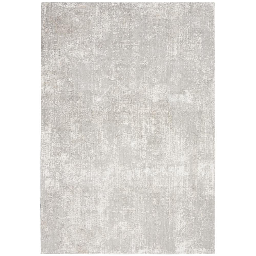 Sleek Textures Area Rug, Ivory/Grey, 3'11" x 5'11". Picture 1