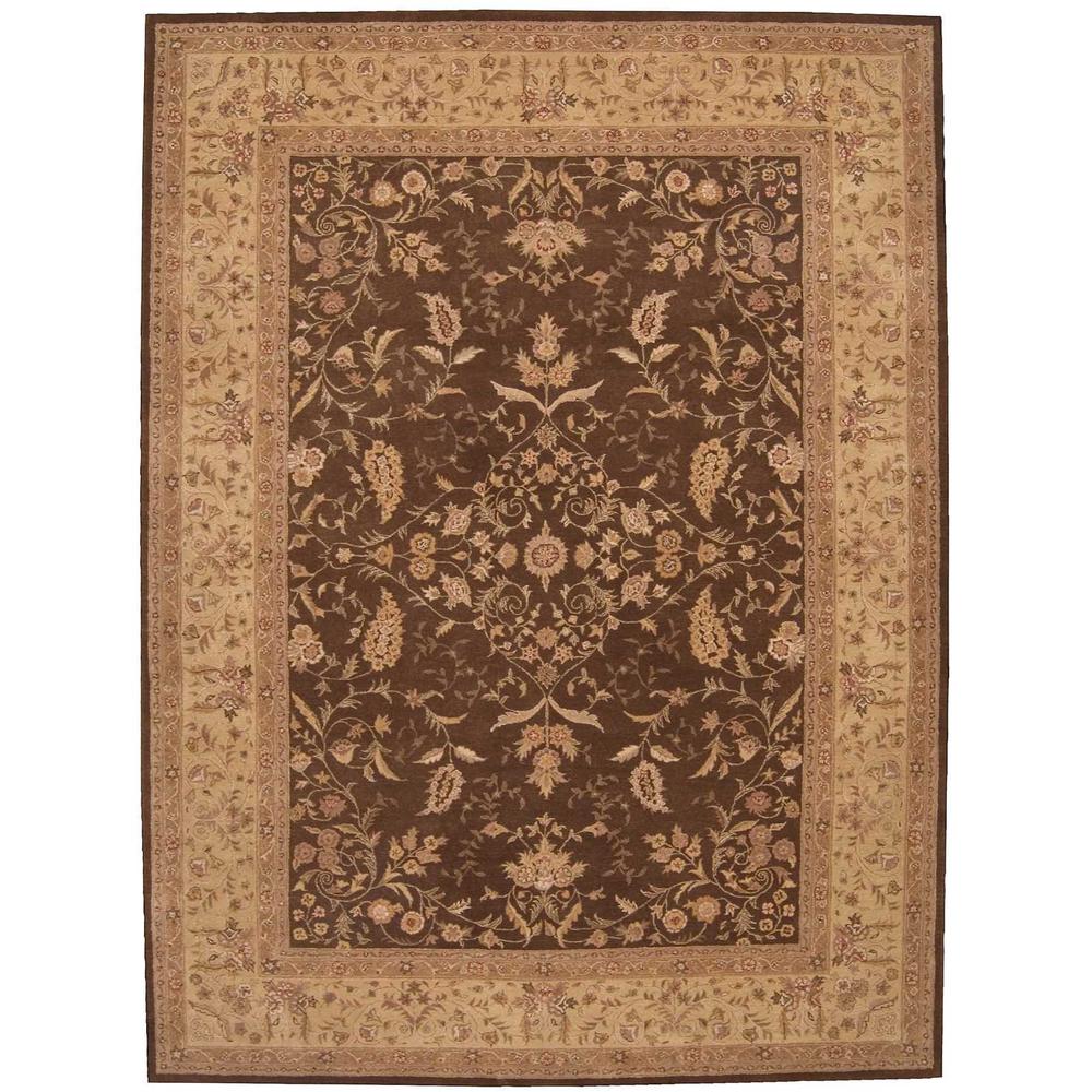 Nourison Heritage Hall Brown Area Rug. Picture 1