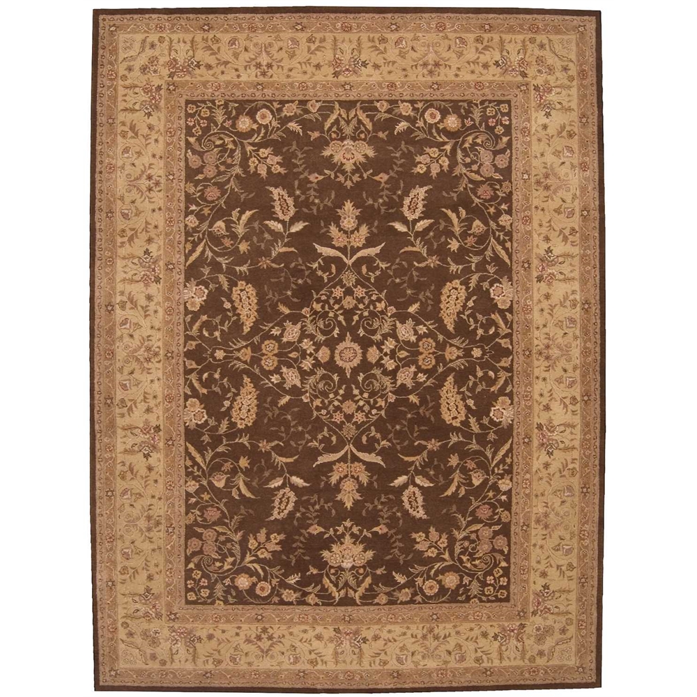 Nourison Heritage Hall Brown Area Rug. Picture 1