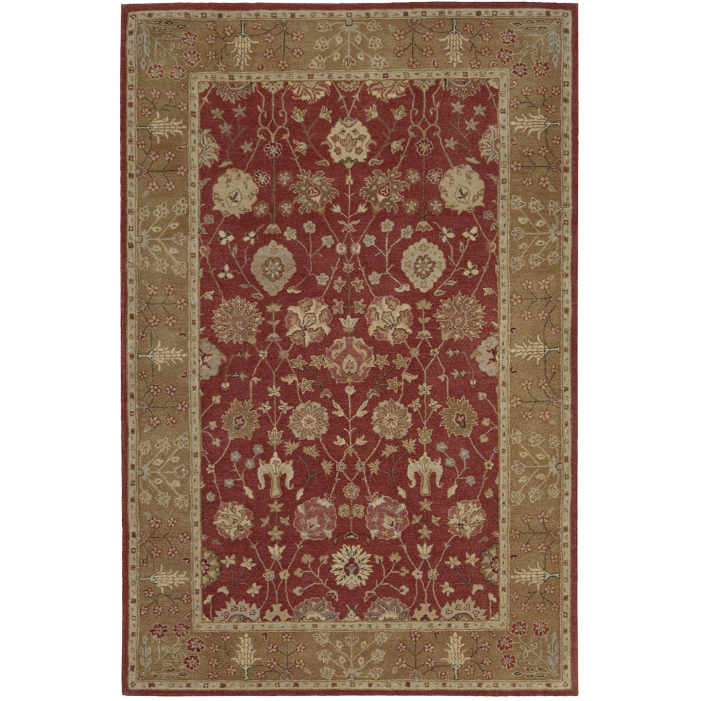 Heritage Hall Rectangle Rug By, Brick, 5'6" X 8'6". Picture 1