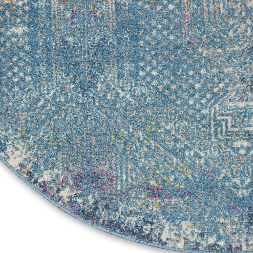 PSN38 Passion Blue Area Rug- 4' x round. Picture 5