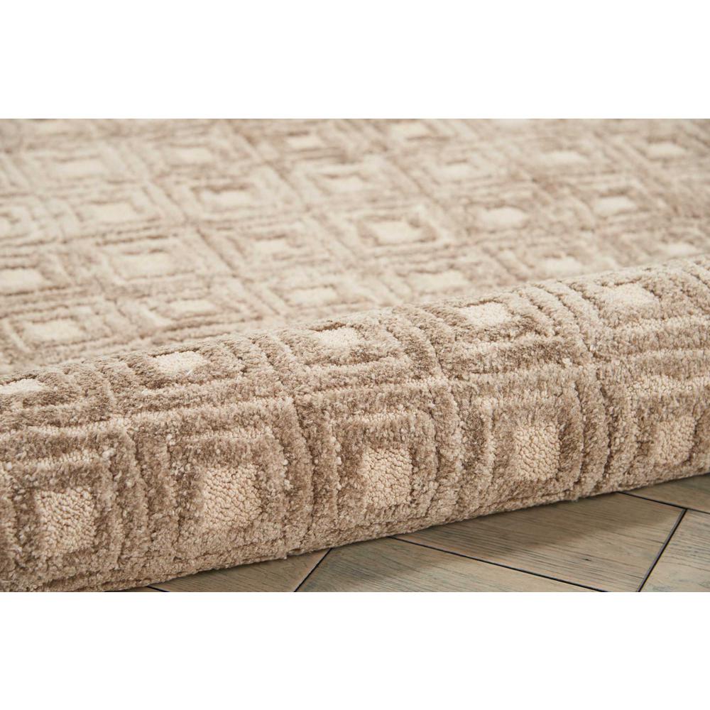 Modern Deco Area Rug, Taupe, 5'3" x 7'4". Picture 3