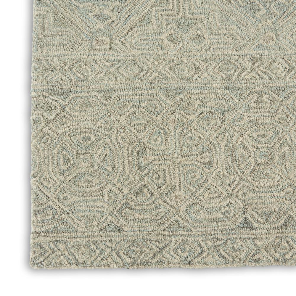 Azura Area Rug, Ivory/Grey/Teal, 8' x 11'. Picture 7