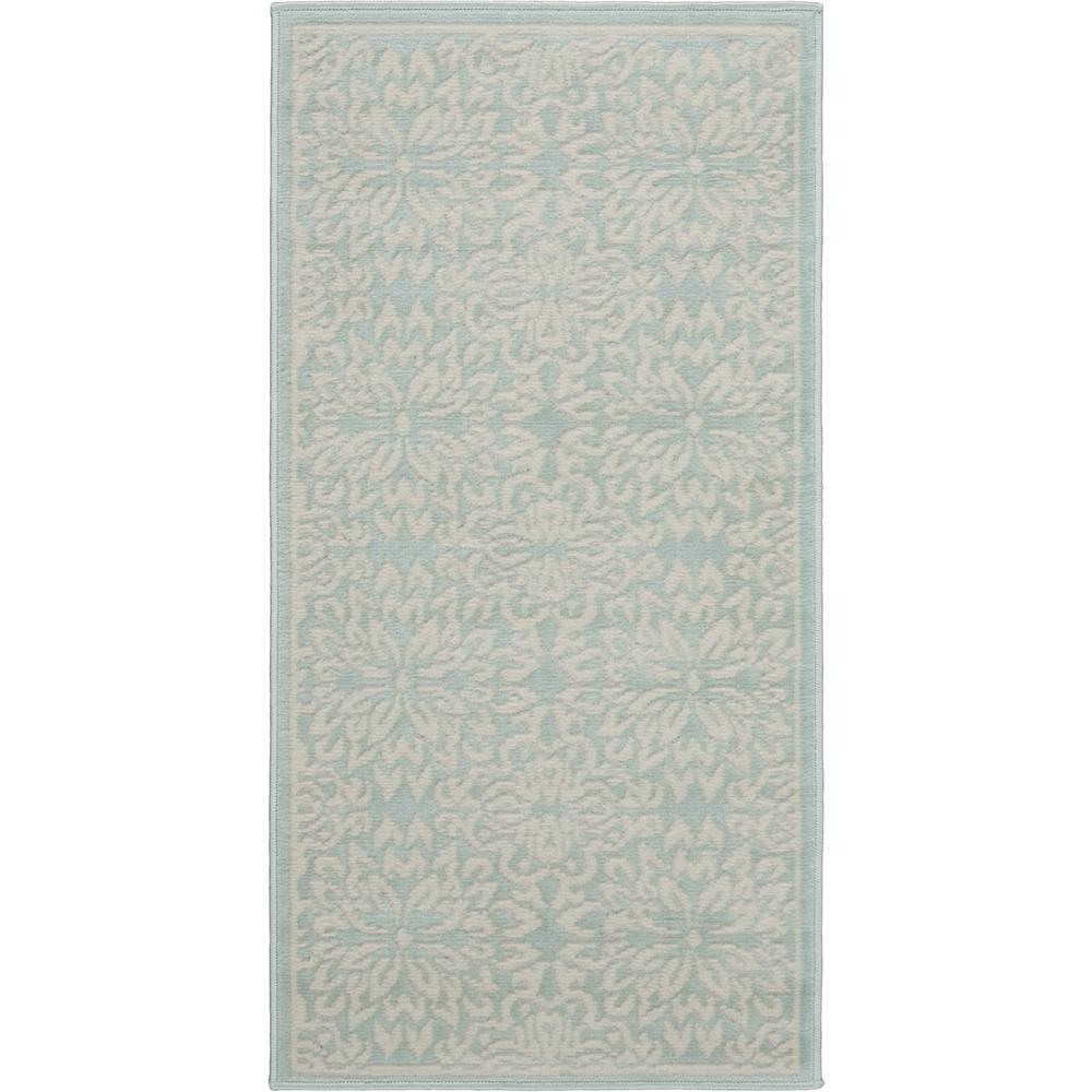 Jubilant Area Rug, Ivory/Green, 2' x 4'. Picture 1