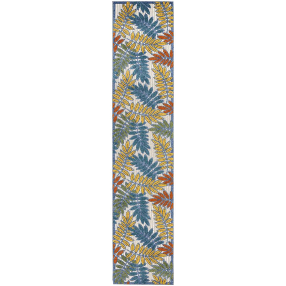 Tropical Runner Area Rug, 10' Runner. Picture 1