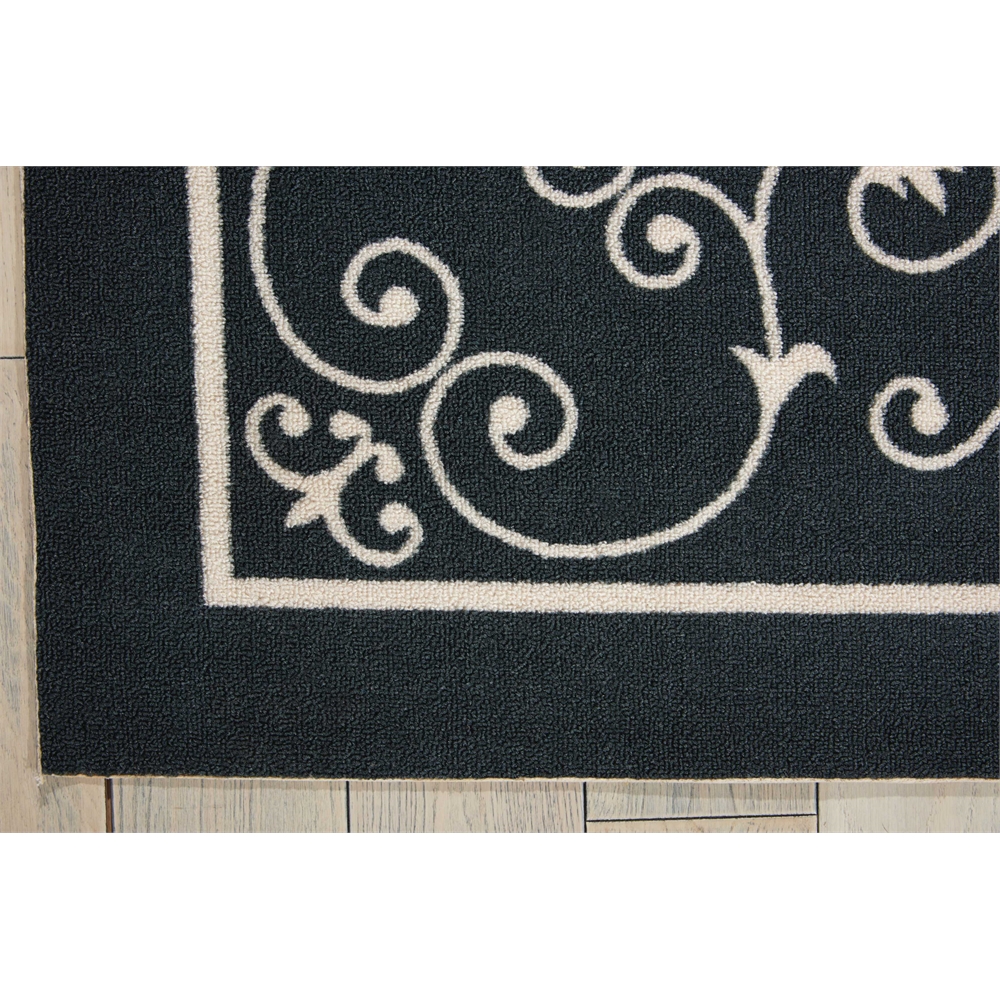 Home & Garden Area Rug, Black, 5'3" x 7'5". Picture 2