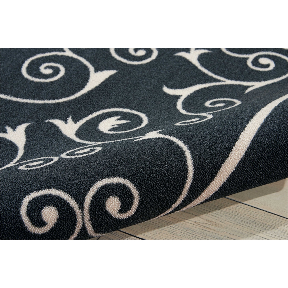 Home & Garden Area Rug, Black, 5'3" x 7'5". Picture 7