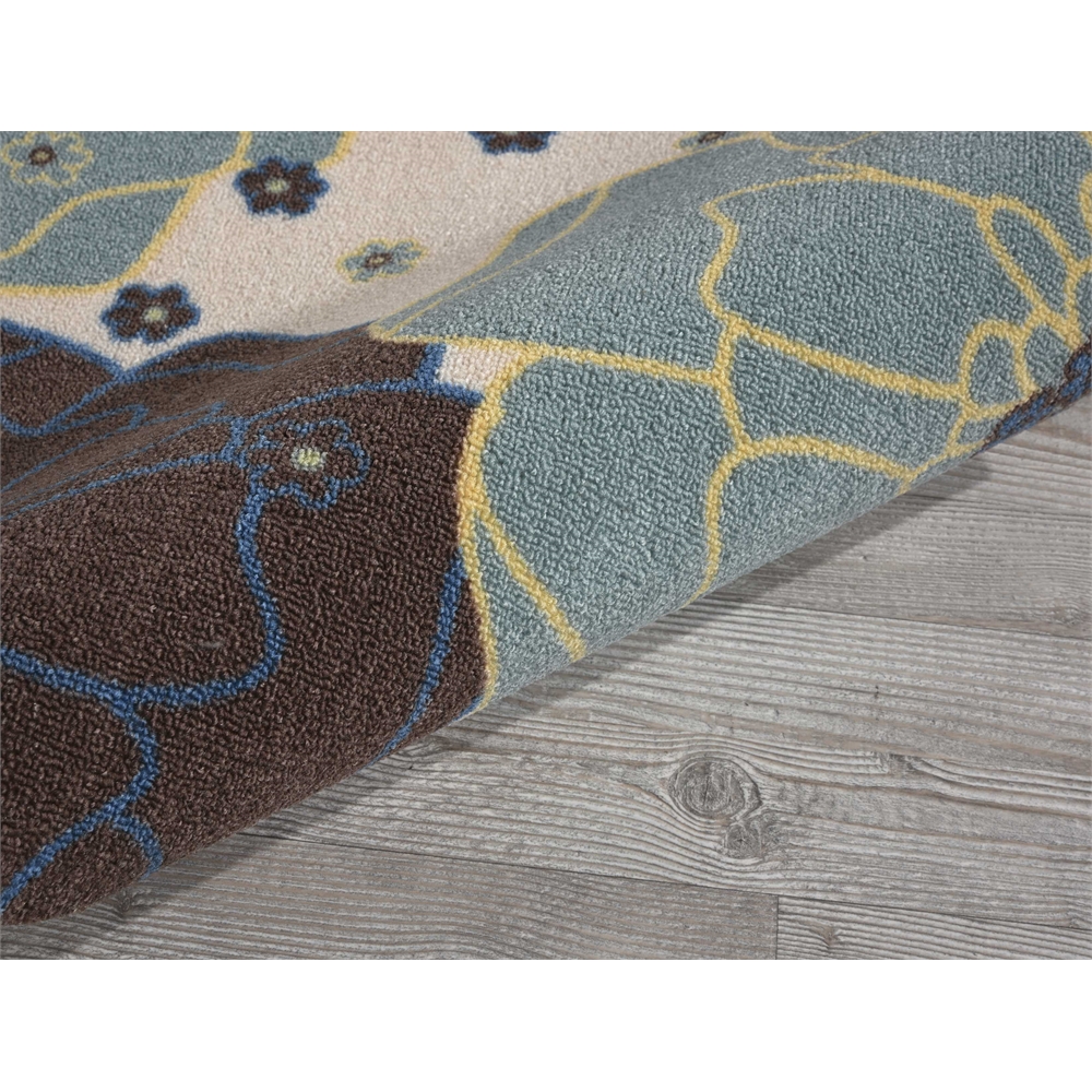 Home & Garden Area Rug, Light Blue, 2'3" x 8'. Picture 7