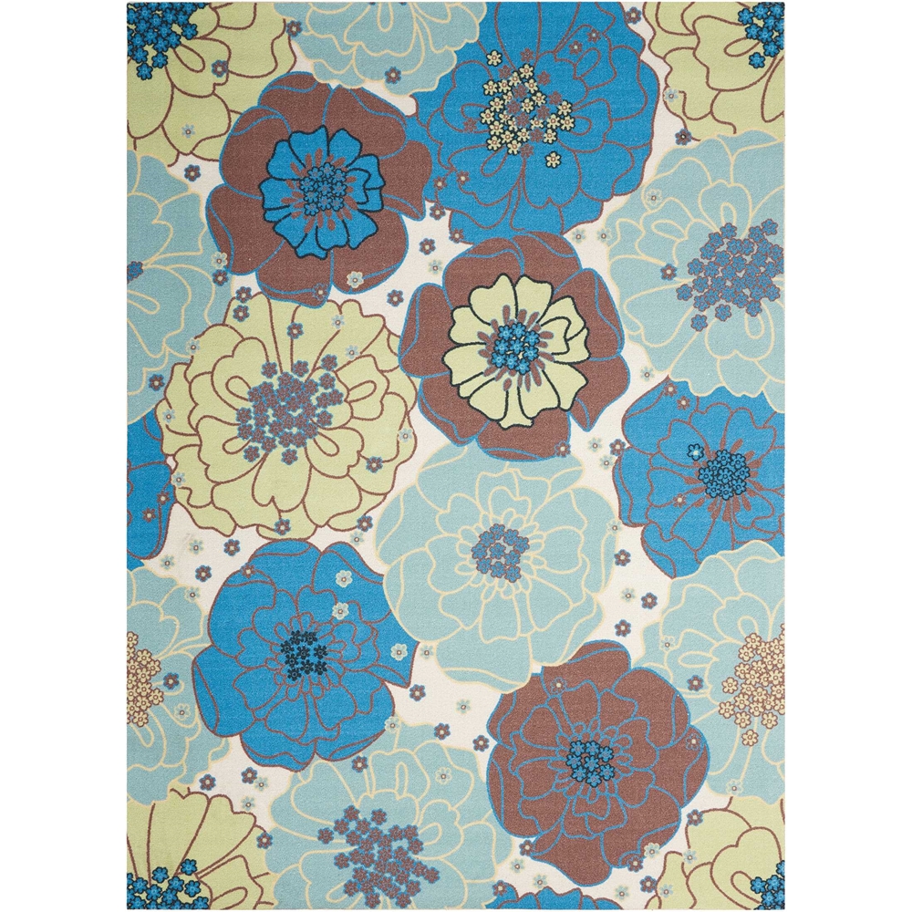 Home & Garden Area Rug, Light Blue, 5'3" x 7'5". The main picture.