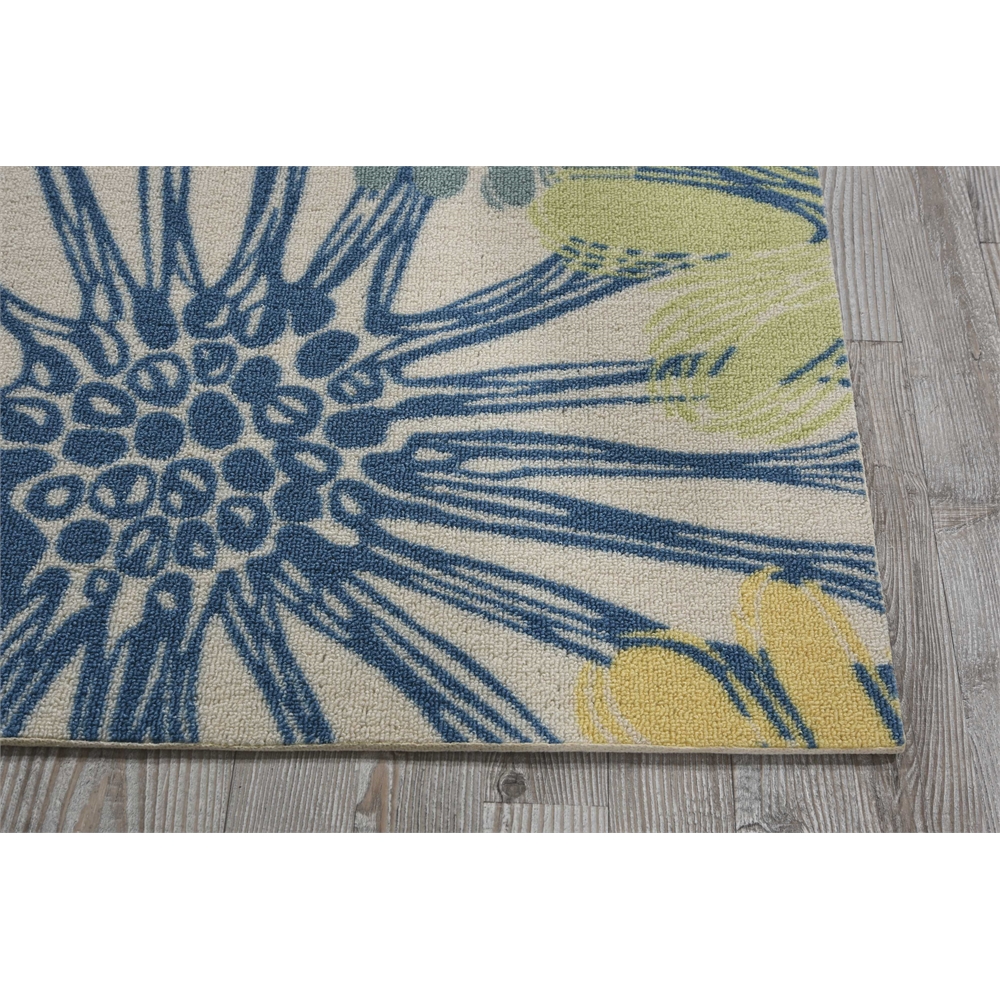 Home & Garden Area Rug, Blue, 2'3" x 3'9". Picture 4