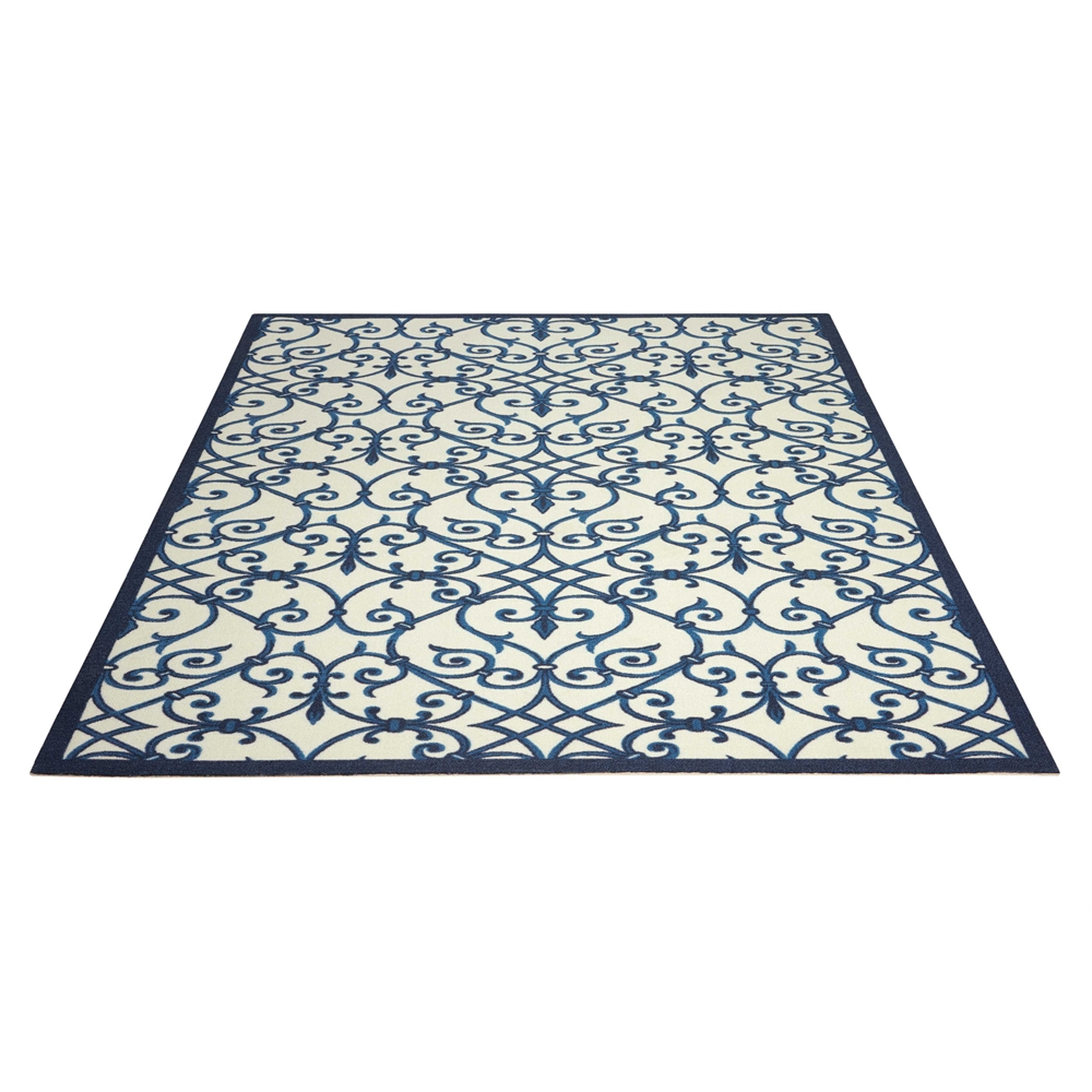 Home & Garden Area Rug, Blue, 5'3" x 7'5". Picture 4