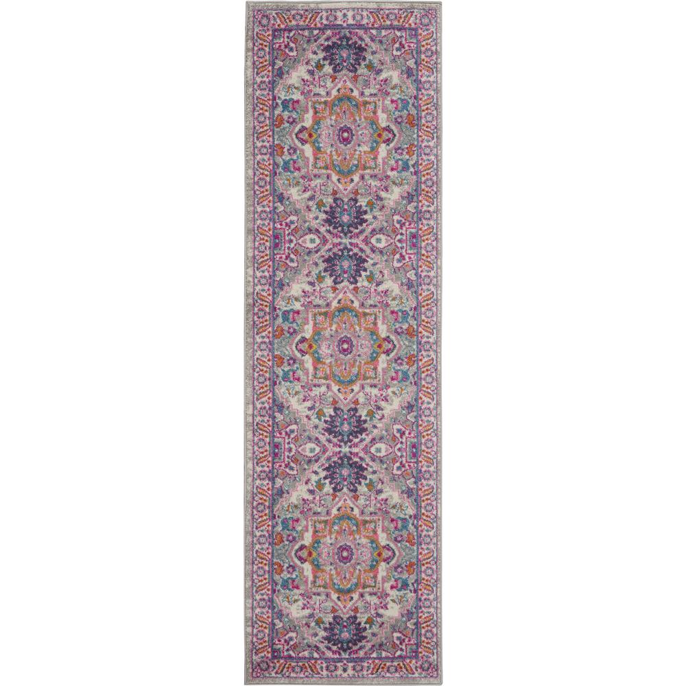 Passion Area Rug, Light Grey/Pink, 1'10" X 6'. Picture 1