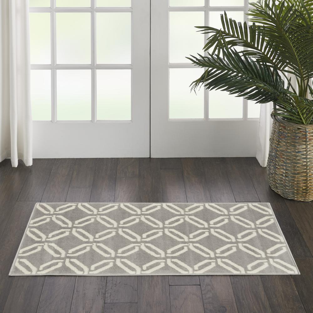 Jubilant Area Rug, Grey, 2' x 4'. Picture 4