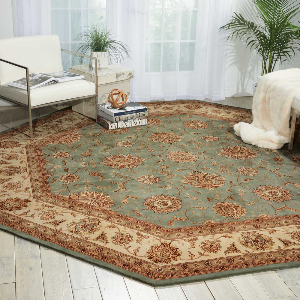 Octagon Traditional Handmade Area Rug. Picture 2