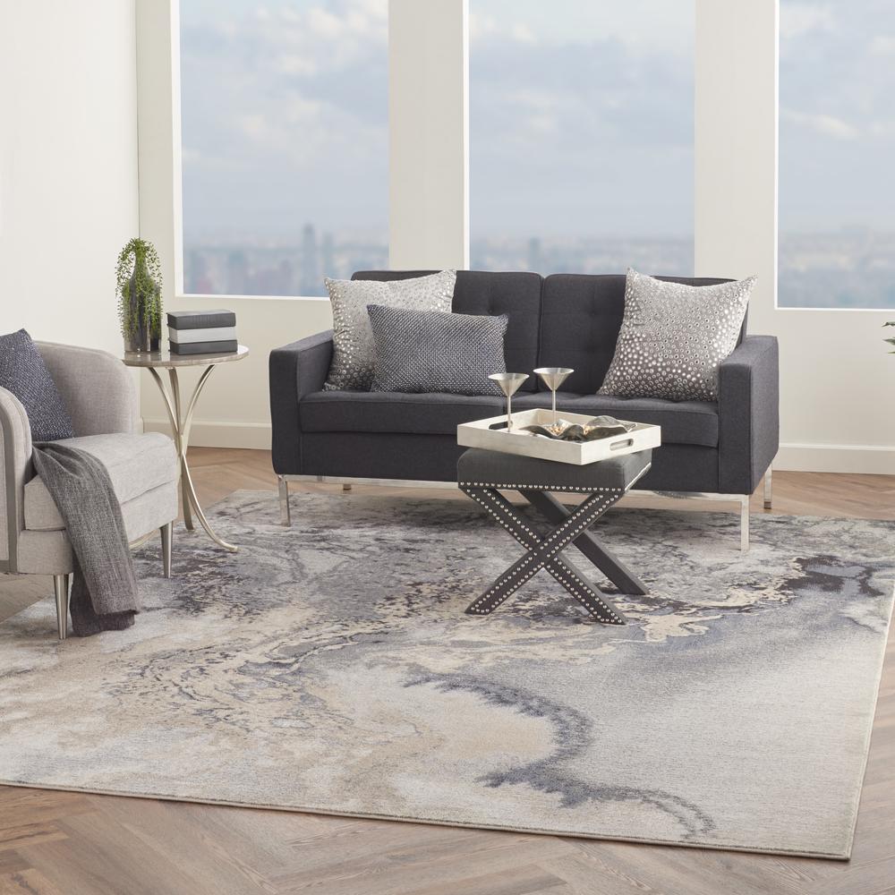 Maxell Area Rug, Grey, 7' x 10'. Picture 9