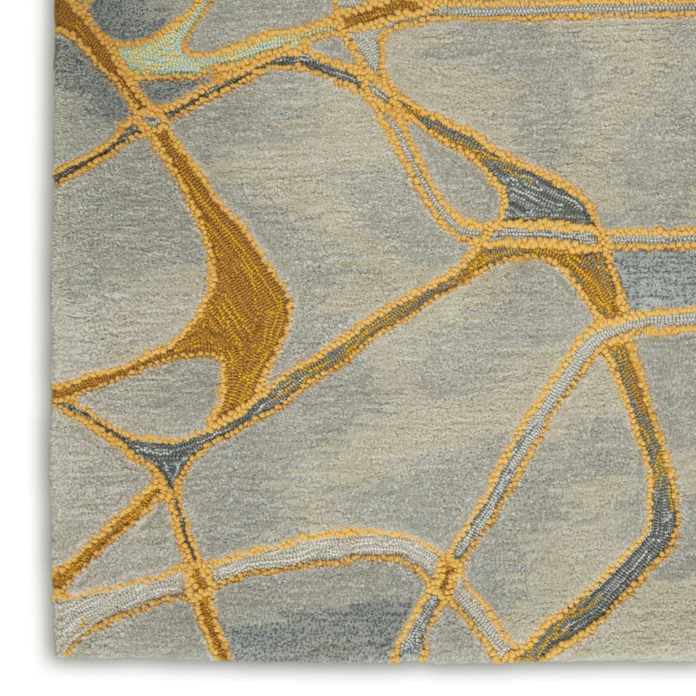 Symmetry Area Rug, Grey/Yellow, 3'9" X 5'9". Picture 7