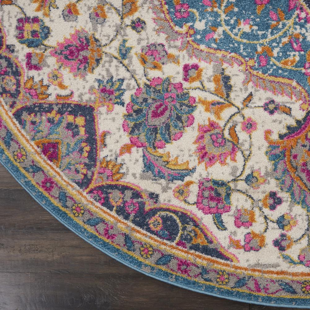 Transitional Round Area Rug, 8' x Round. Picture 5