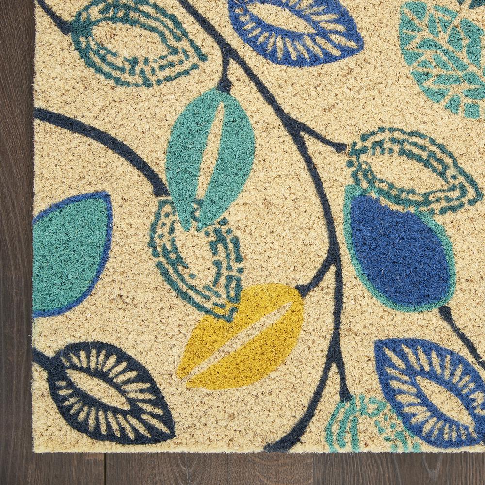 Botanical Rectangle Area Rug, 2' x 2'. Picture 4