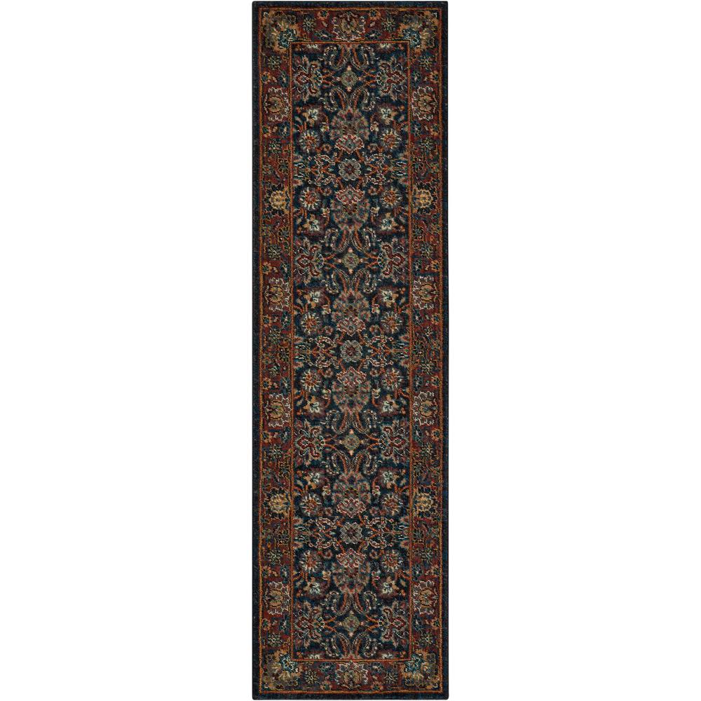 Nourison 2020 Area Rug, Navy, 2'3" x 11'. Picture 1