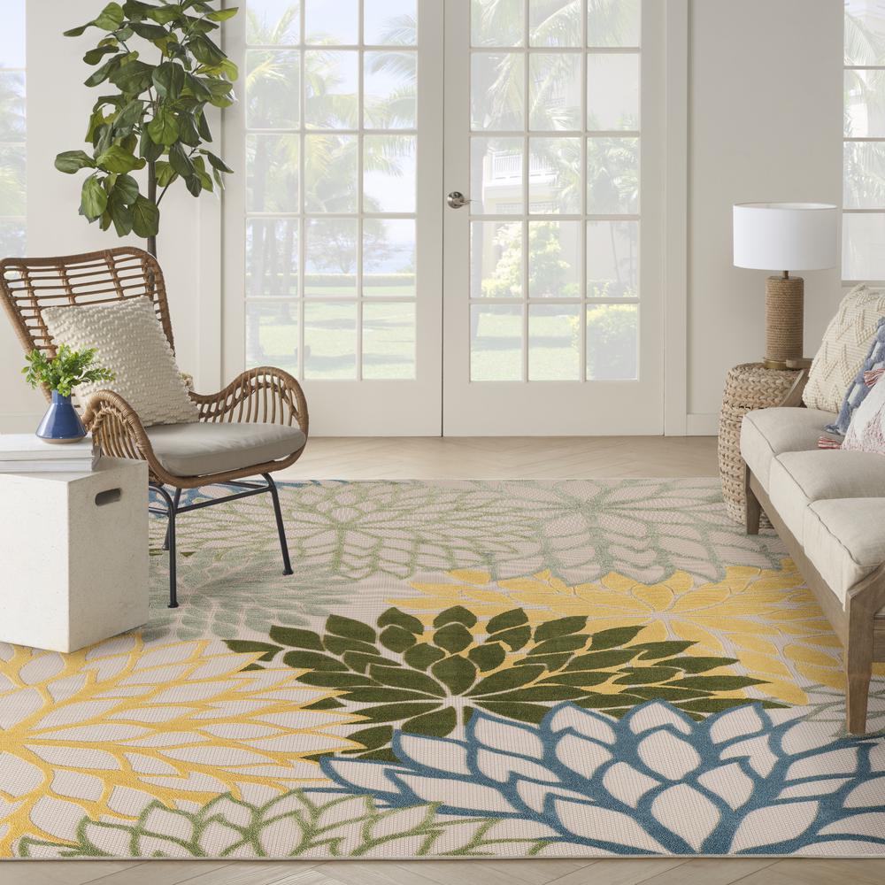 Tropical Rectangle Area Rug, 8' x 11'. Picture 9