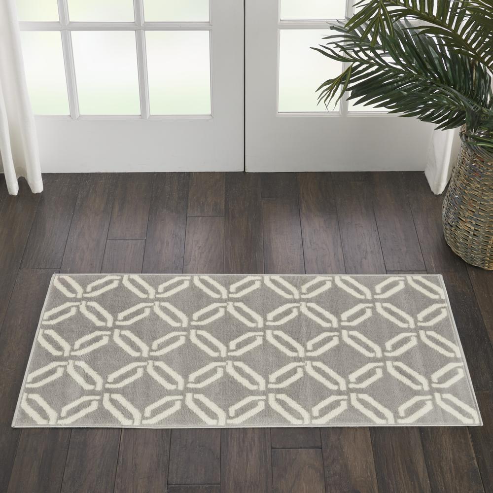 Jubilant Area Rug, Grey, 2' x 4'. Picture 5