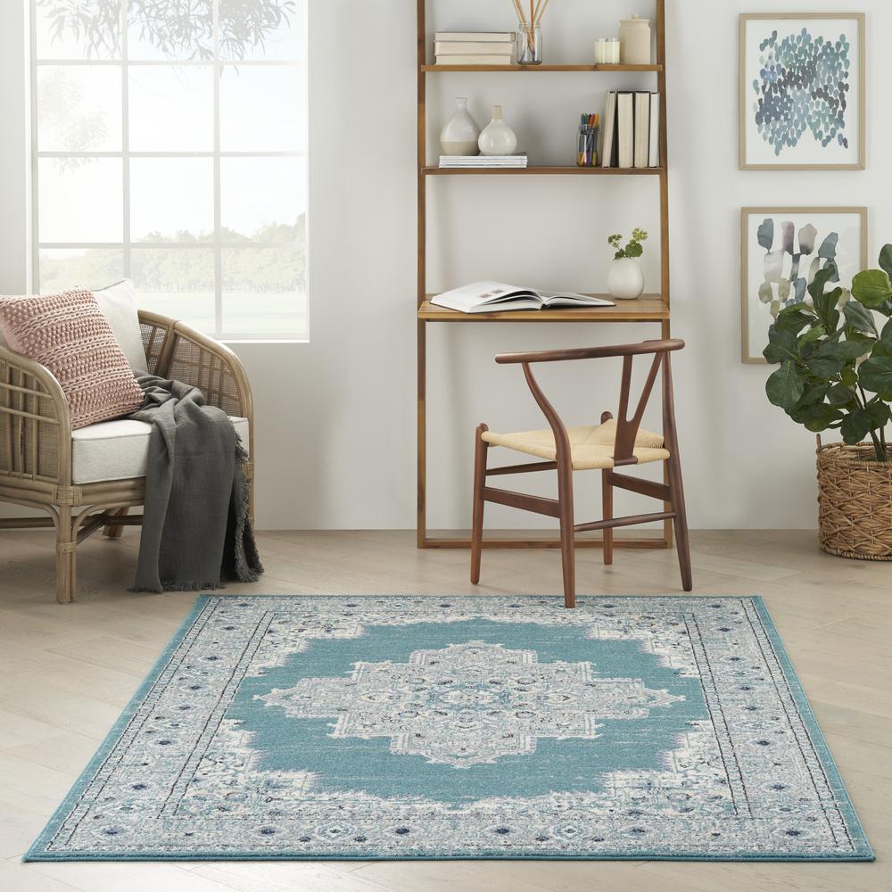 Bohemian Rectangle Area Rug, 5' x 7'. Picture 9