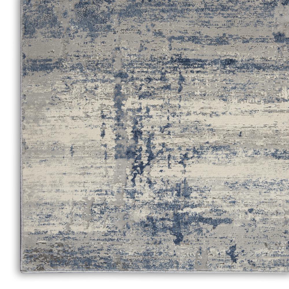 Rustic Textures Area Rug, Ivory/Blue, 3'11" X 5'11". Picture 7