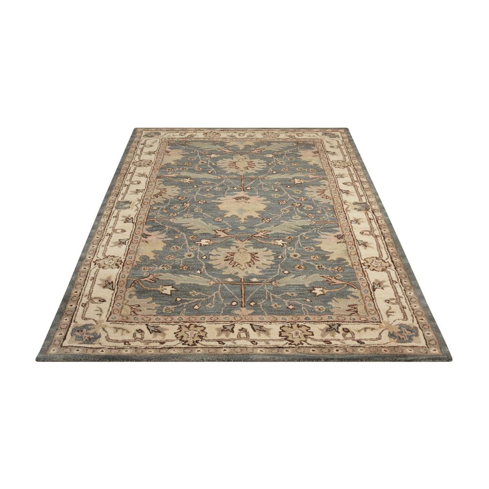 India House Area Rug, Blue, 3'6" x 5'6". Picture 3