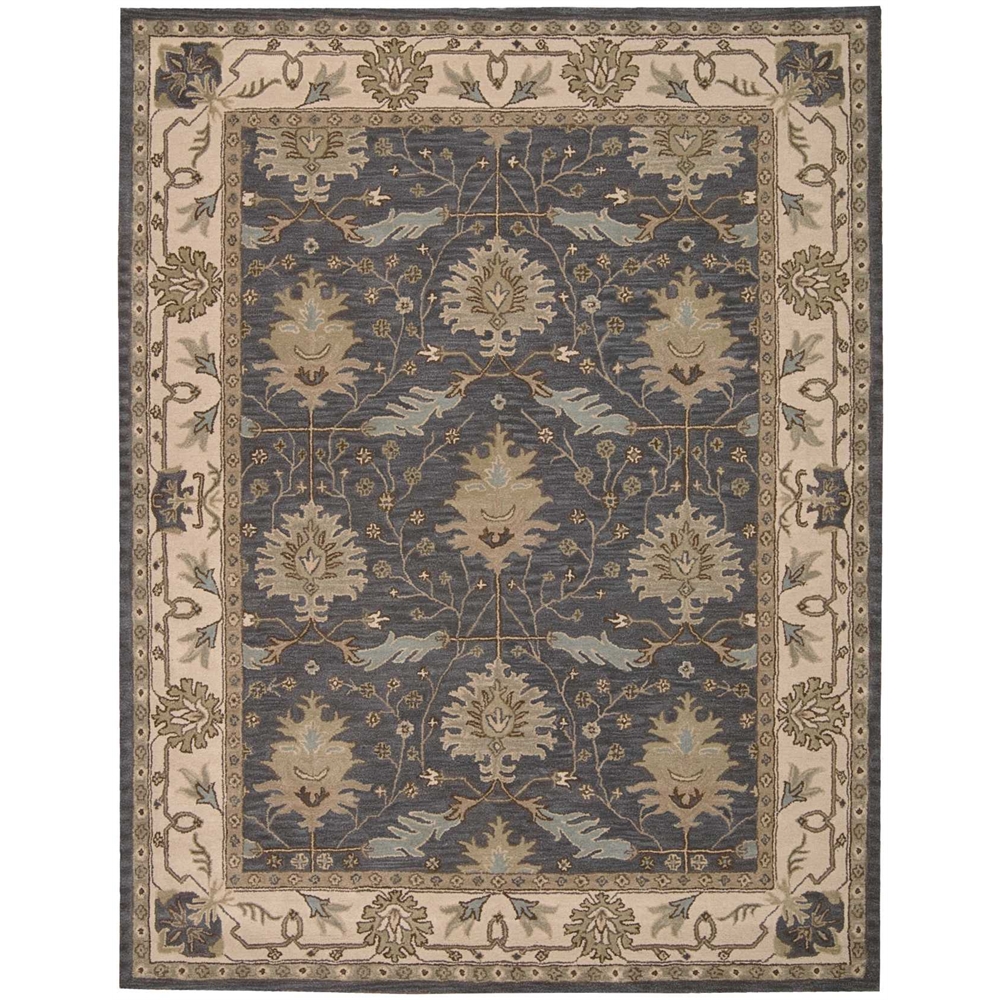 India House Area Rug, Blue, 8' x 10'6". The main picture.