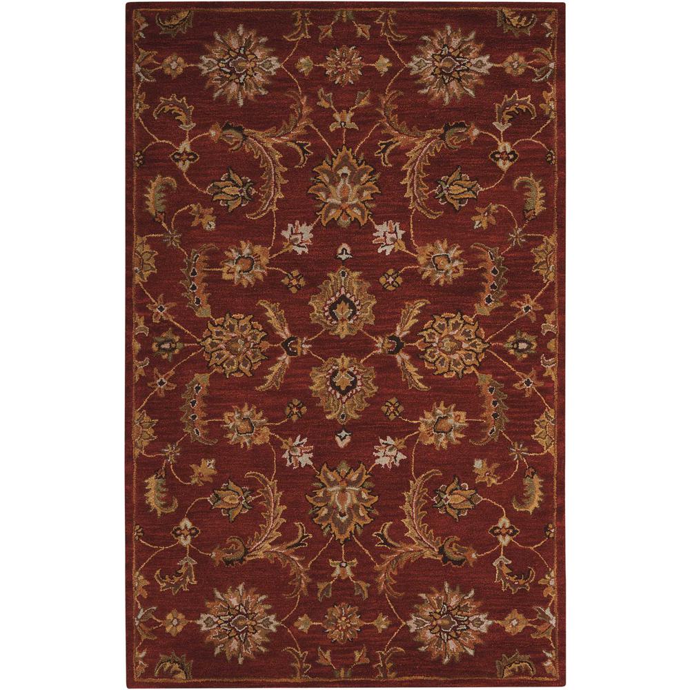 India House Area Rug, Brick, 2'6" x 4'. Picture 1