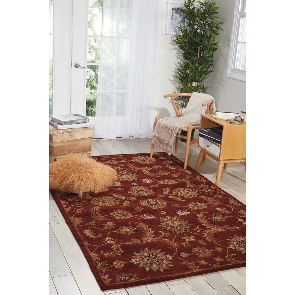 India House Area Rug, Brick, 2'6" x 4'. Picture 2