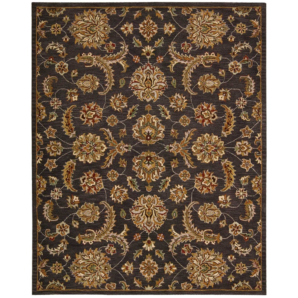 India House Area Rug, Charcoal, 8' x 10'6". Picture 1