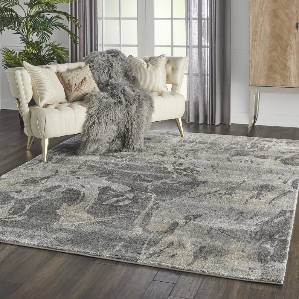 Fusion Area Rug, Beige/Grey, 7'10" x 10'6". Picture 6