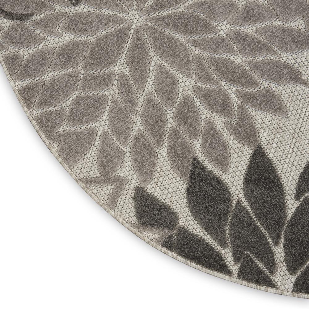 ALH05 Aloha Silver Grey Area Rug- 4' x round. Picture 5