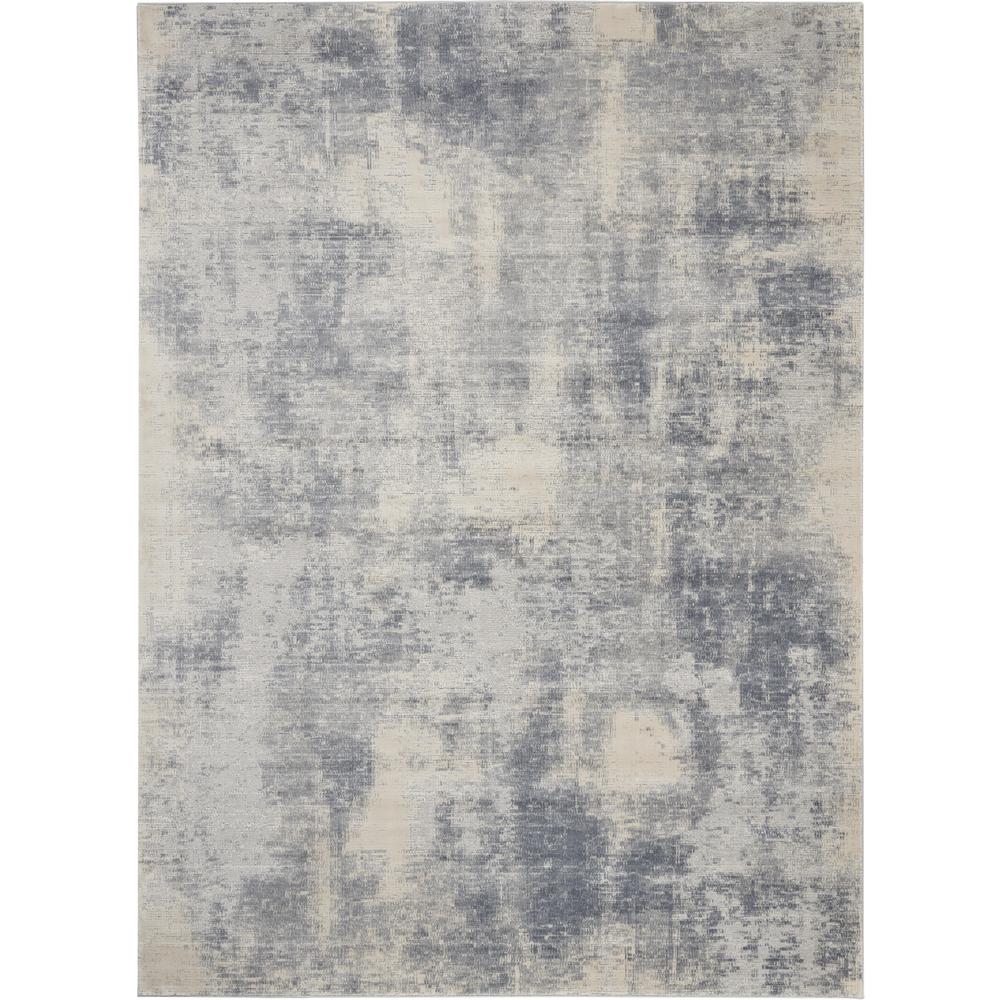 Rustic Textures Area Rug, Blue/Ivory, 7'10"X10'6". Picture 1