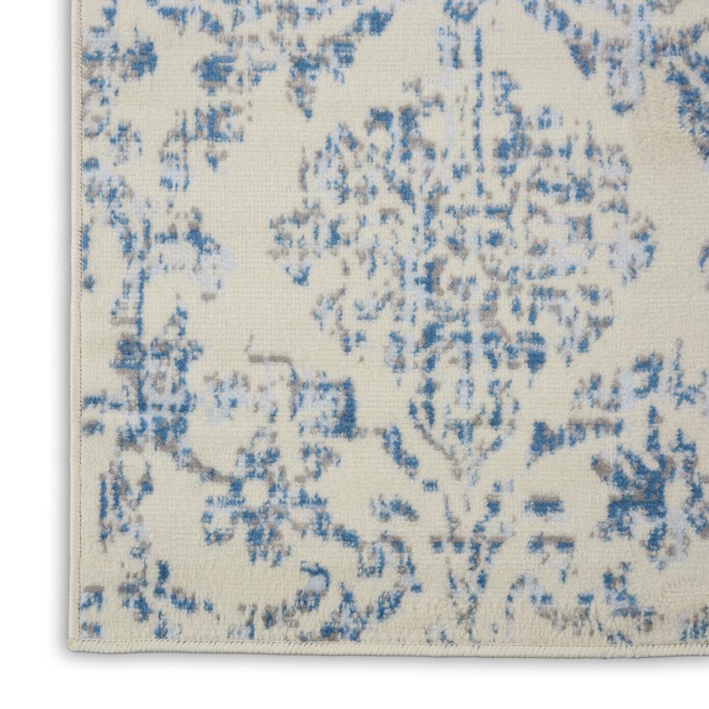 Jubilant Area Rug, Ivory/Blue, 2' x 4'. Picture 6