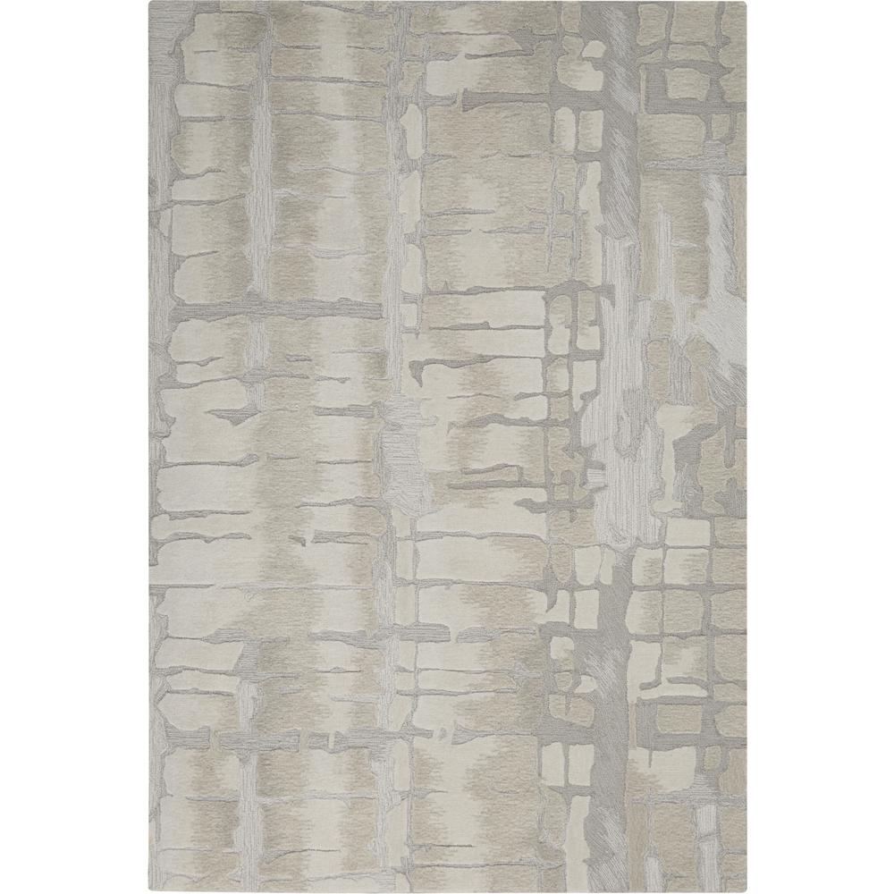 Symmetry Area Rug, Ivory/Beige, 5'3" X 7'9". Picture 1