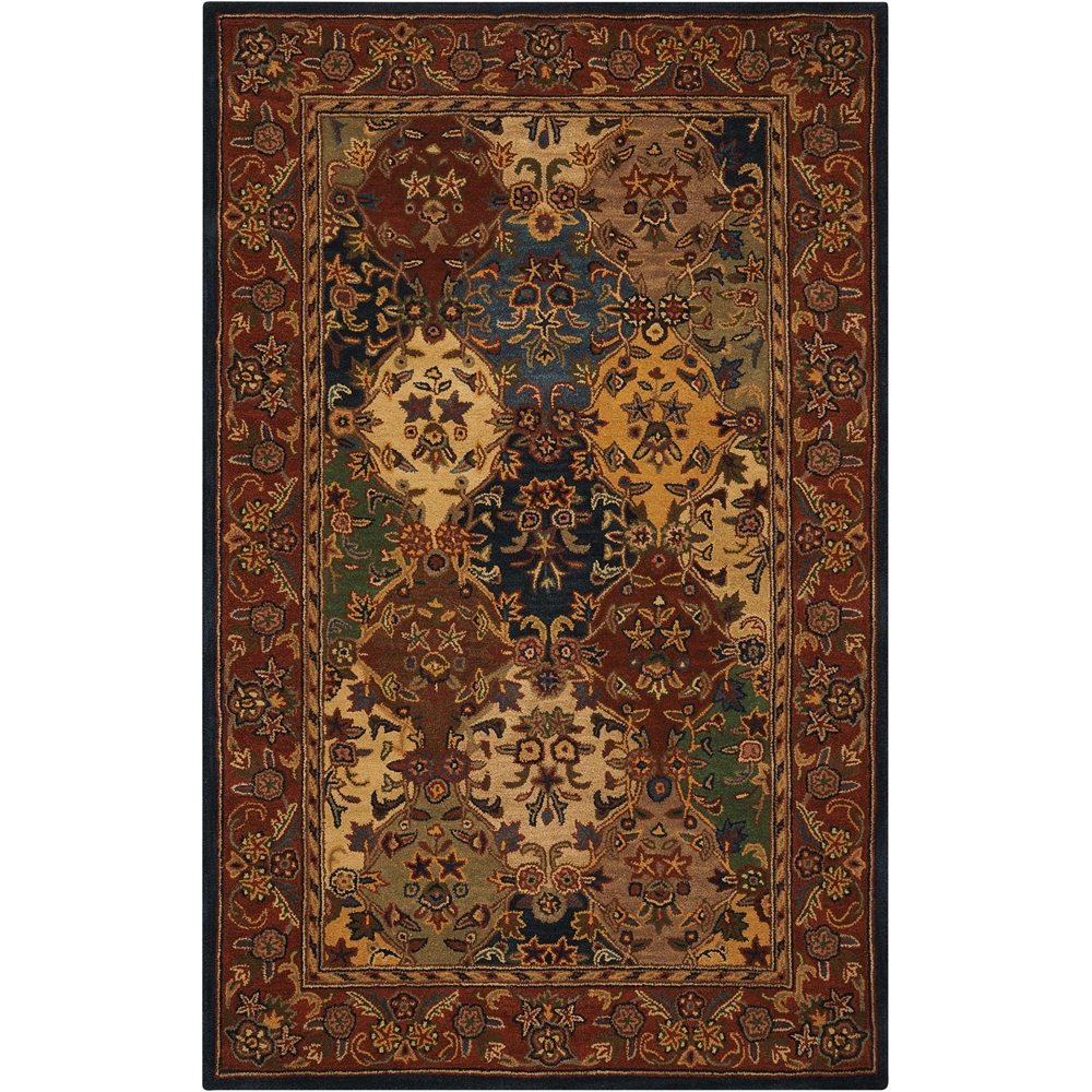 India House Area Rug, Multicolor, 5' x 8'. The main picture.