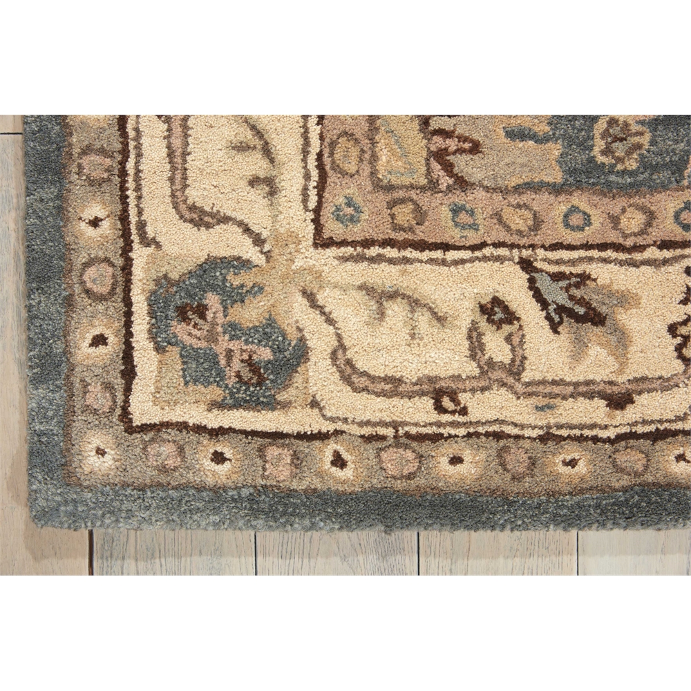 India House Area Rug, Blue, 5' x 8'. Picture 2