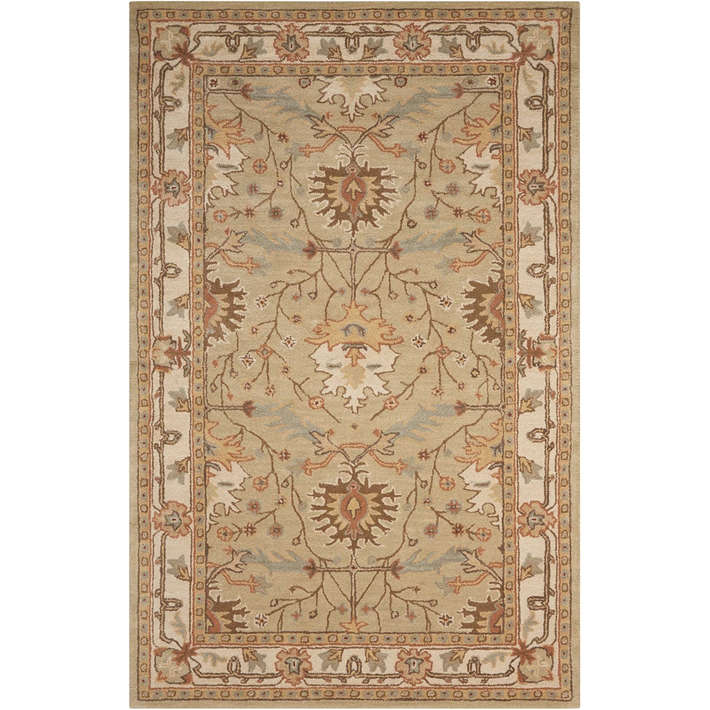 India House Area Rug, Sage, 5' x 8'. Picture 1
