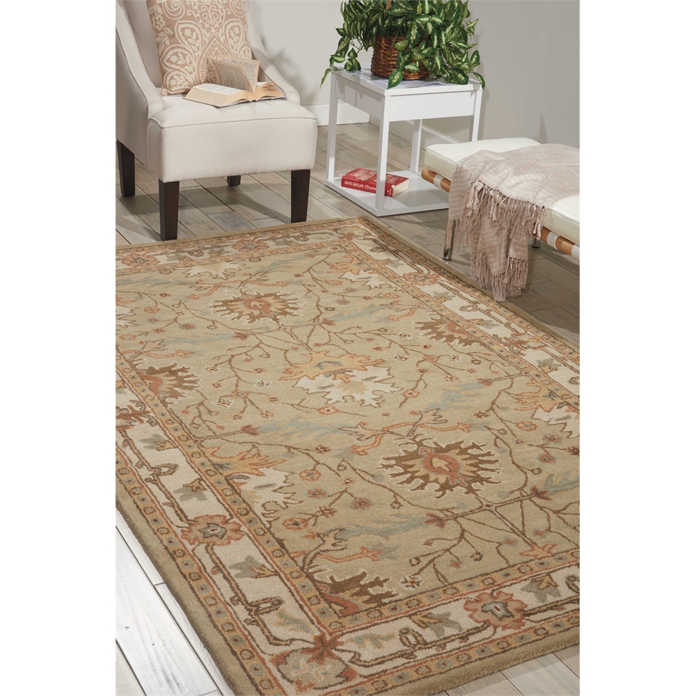 India House Area Rug, Sage, 5' x 8'. Picture 6
