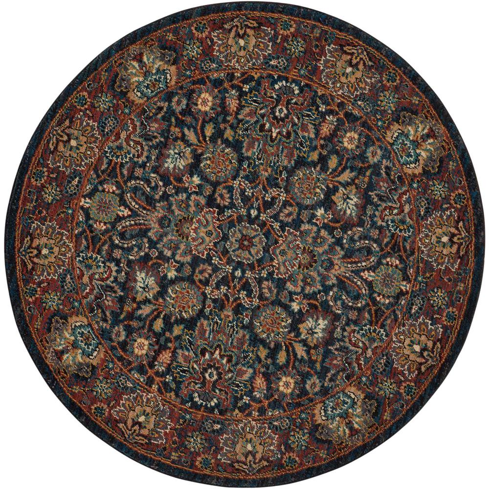 Nourison 2020 Area Rug, Navy, 5' x ROUND. Picture 1