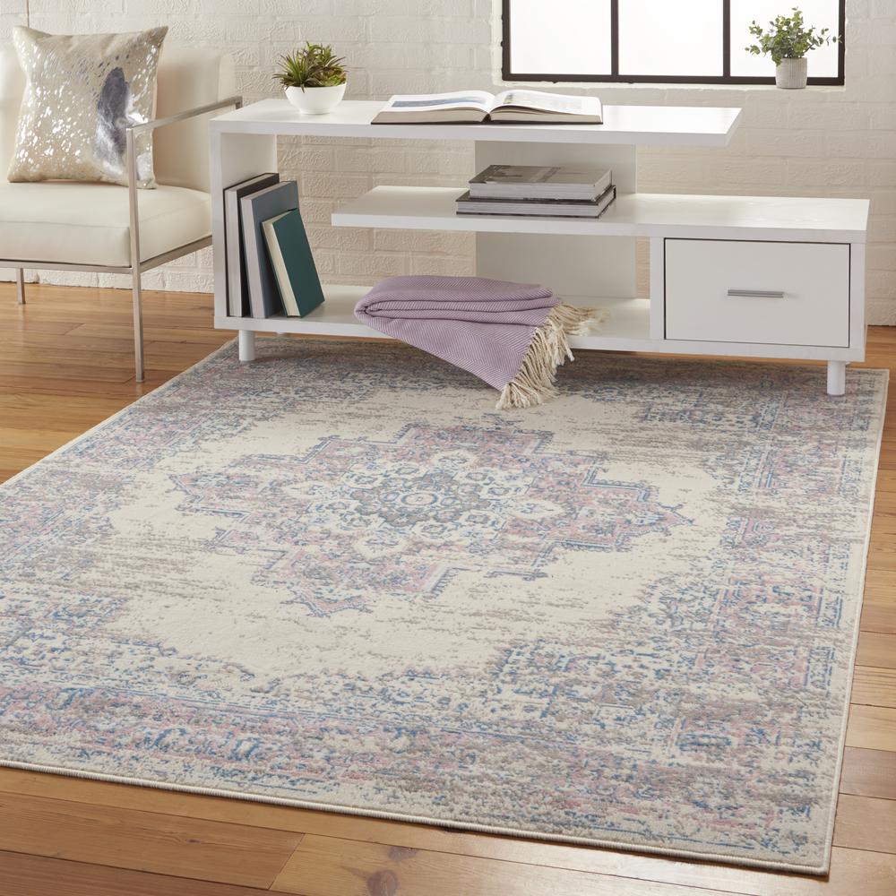 Grafix Area Rug, Ivory/Pink, 3'9"X5'9". Picture 6