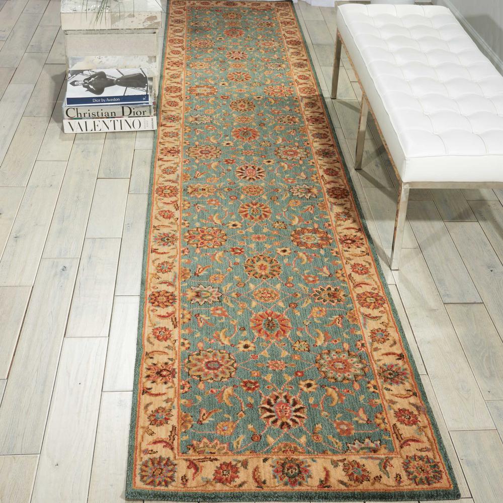 Rectangle Traditional Machine Made Area Rug. Picture 2