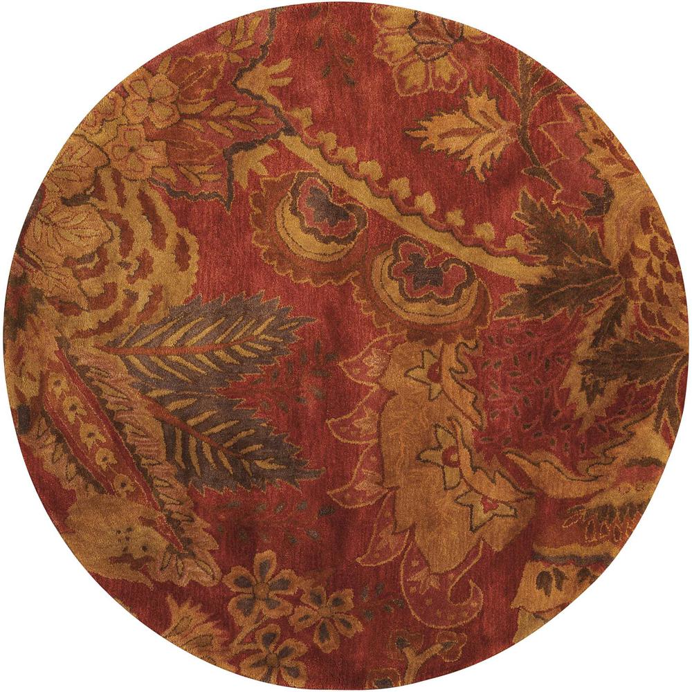 Jaipur Area Rug, Flame, 6' x ROUND. Picture 1