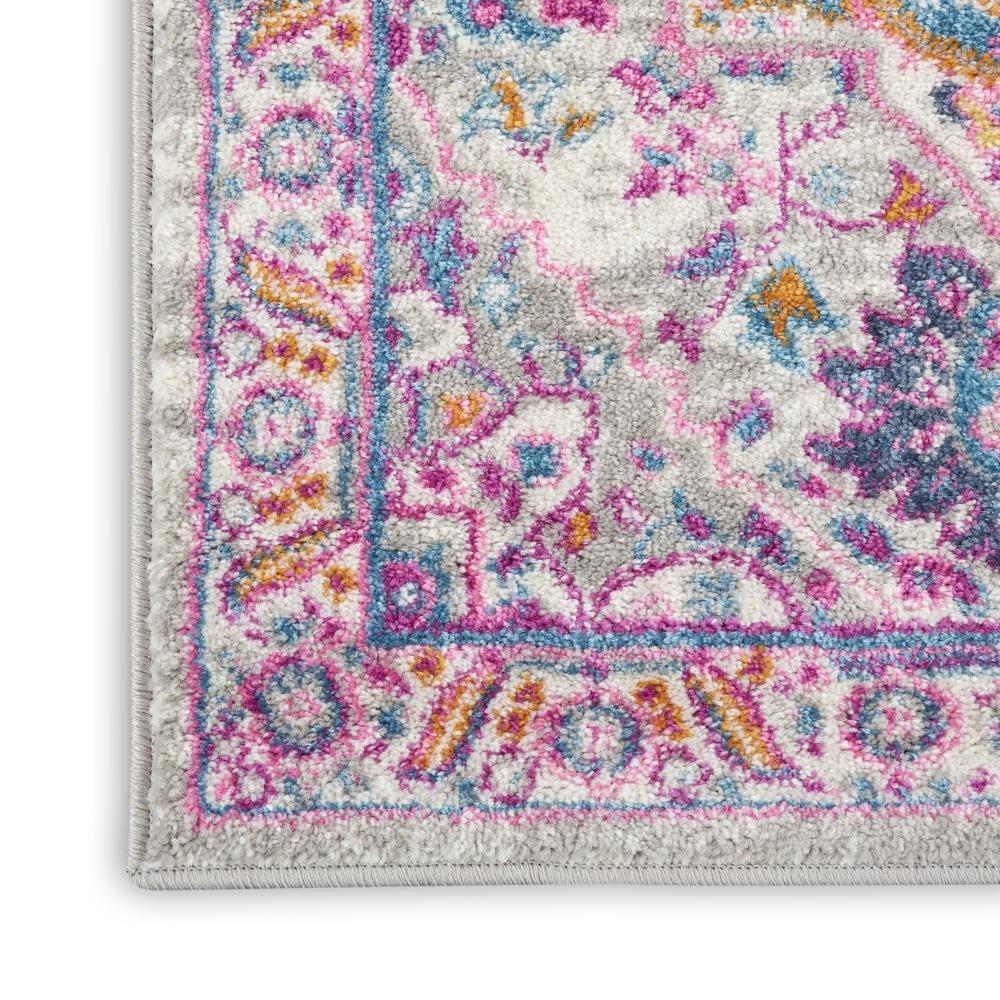 Passion Area Rug, Light Grey/Pink, 1'10" X 6'. Picture 5