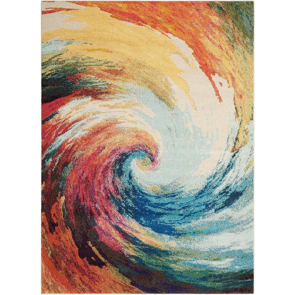 Celestial Area Rug, Wave, 5'3" x 7'3". The main picture.
