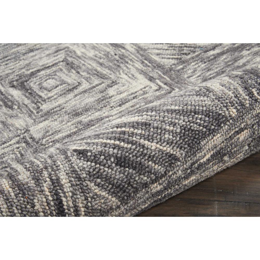 Linked Area Rug, Charcoal, 8' x 10'6". Picture 3