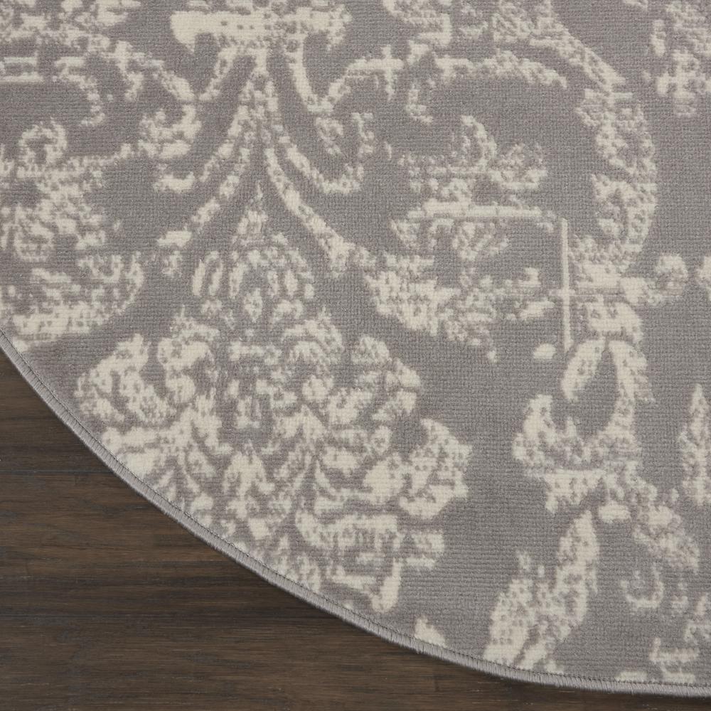 Jubilant Area Rug, Grey, 5'3" x ROUND. Picture 2